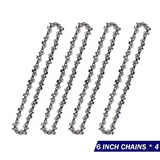 ONEVAN 4/6 Inch Chain Guide Electric Chainsaw Chains and Guide